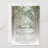 サンキューツリーズ葬儀フォト悔やみや弔慰悲しみ サンキューカード (正面)