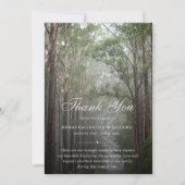 サンキューツリーズ葬儀フォト悔やみや弔慰悲しみ サンキューカード (正面)