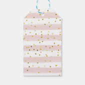 サンキューティーパステルパーティー花ベビーシャワー ギフトタグ (裏面)