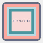 サンキューテギ, ビーチスタイルのカラーパレット・スクエア スクエアシール (正面)