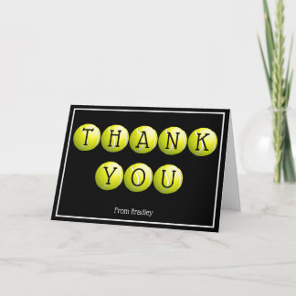 サンキューテニスカスタムのパーソナライズされた カード