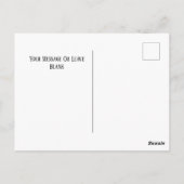 サンキューテニスカスタムパーソナライズされた ポストカード (裏面)