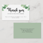 サンキューディスカウントカードブティックユーカリプタス 名刺 (正面/裏面)