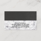 サンキューディスカウントロイヤリティブラックウォール |大理石 名刺 (裏面)