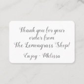 サンキューデザートピンクローズカスタム 名刺 (裏面)