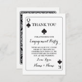 サンキュートランプキングクイーンエーススペード 招待状 (正面/裏面)