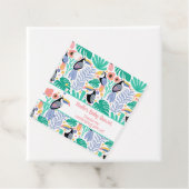 サンキュートロピカルトゥーカンバードベビーシャワー フェイバータグ (インサイチュ)