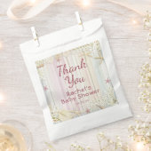 サンキュートロピカルビーチシーシェルベビーシャワー フェイバーバッグ (クリップ留めされた状態)