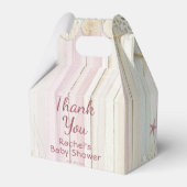 サンキュートロピカルビーチシーシェルベビーシャワー フェイバーボックス (裏面サイド)