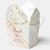 サンキュートロピカルビーチシーシェルベビーシャワー フェイバーボックス (オープン)