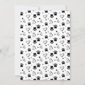 サンキュードッグウォーカーシンプルかわいいカスタムペット写真 カード (裏面)