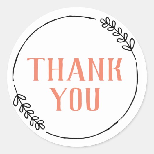 サンキュードードルリース ラウンドシール (正面)