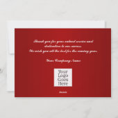 サンキュードー企業のブレッドホリデーカード シーズンカード (裏面)