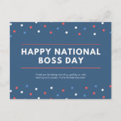 サンキューナショナルボスデー シーズンポストカード (正面)