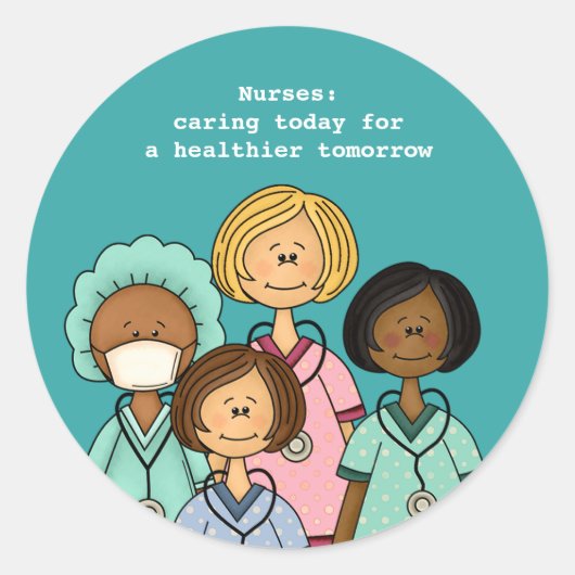 サンキューナースシール ラウンドシール (正面)