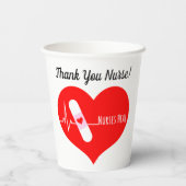 サンキューナース感謝ハート 紙コップ (裏面)