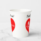 サンキューナース感謝ハート 紙コップ (左)