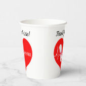 サンキューナース感謝ハート 紙コップ (右)