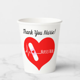 サンキューナース感謝ハート 紙コップ