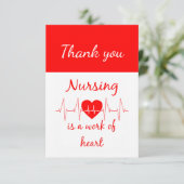 サンキューナース看護感動的引用文 サンキューカード (スタンド正面)