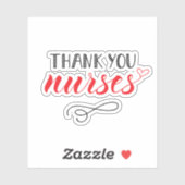 サンキューナース |おもしろいフォント シール (シート)