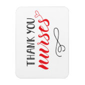 サンキューナース |おもしろいフォント マグネット (縦)