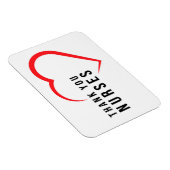 サンキューナース |ハート赤 マグネット (右側)