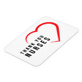 サンキューナース |ハート赤 マグネット (左側)