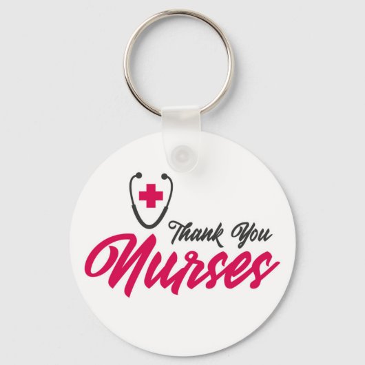 サンキューナース |ピンク キーホルダー (正面)