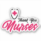 サンキューナース |ピンク シール (正面)
