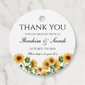 サンキューニカイスラム結婚式の引き出物フローラ フェイバータグ (正面)