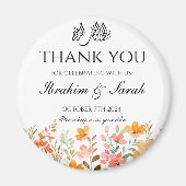 サンキューニカイスラム結婚式の引き出物フローラ マグネット (正面)