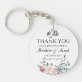 サンキューニカイスラム結婚式の引き出物フローラClasi キーホルダー (正面)