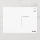 サンキューネイビーブルーラブハートPostCard ポストカード (裏面)