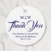 サンキューネイビーブルー白航海のいかり結婚ズ