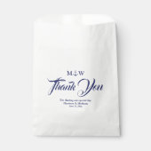 サンキューネイビーブルー白航海のいかり結婚ズ フェイバーバッグ (正面)