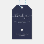 サンキューネイビーブルー結婚式の引き出物 ギフトタグ (裏面)