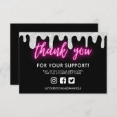 サンキューネオングリッタードリップカスタムメディアインサート (正面/裏面)