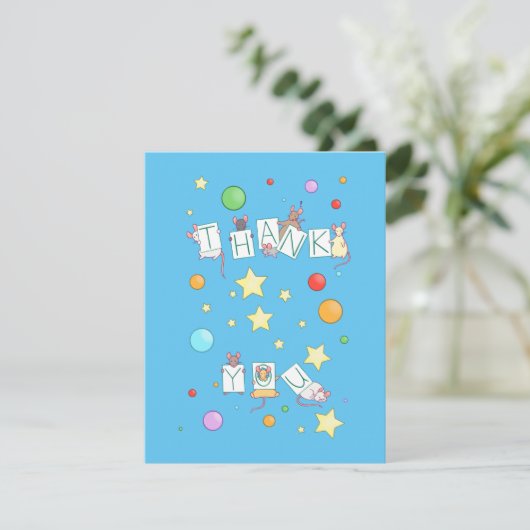 サンキューネズミ ノートカード (スタンド正面)