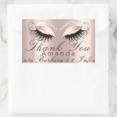 サンキューネームデイトバラブライダルスウィート16th 長方形シール (バッグ)