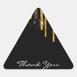 サンキューネーム結婚のシルバーグレー金ゴールドドライブ 三角形シール