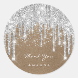 サンキューネーム16ブライダルグレーシルバードリップ ラウンドシール