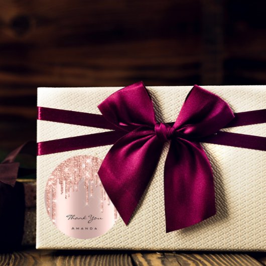 サンキューネーム16thブライダルバラグリッタースパーク ラウンドシール