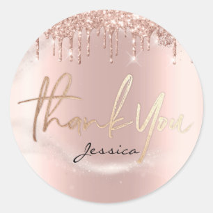 サンキューネーム16thブライダルバラグリッタースパーク ラウンドシール