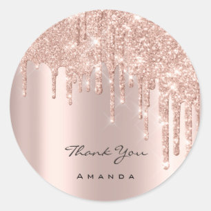 サンキューネーム16thブライダルバラグリッターSpark VIP ラウンドシール