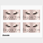 サンキューネームVIPバラブライダルスウィート16th 長方形シール (シート)