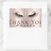 サンキューネームVIPバラブライダルスウィート16th 長方形シール (バッグ)