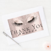 サンキューネームVIPバラブライダルスウィート16th 長方形シール (封筒)