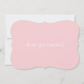 サンキューノートカードキュートシンプル 招待状 (裏面)