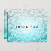 サンキューノートビーチグラデーショングリッターライト ポストカード (正面/裏面)